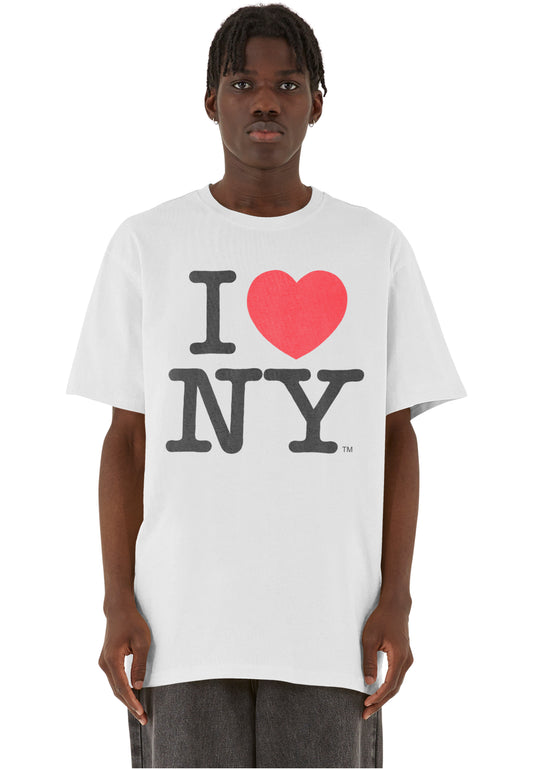 Merchcode I Love NY Oversize T-Shirt white