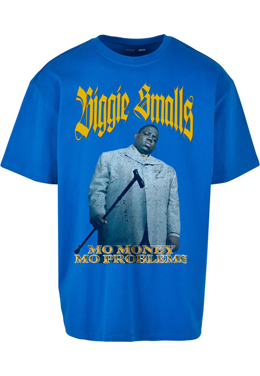 Mister Tee Biggie Smalls Mo Money Mo Problems Oversize T-Shirt cobalt blue - T-Shirts - Mister Tee - BAWRZ®