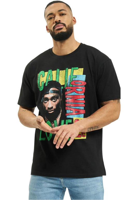 Upscale Studios Tupac Shakur California Love Retro Oversize T-Shirt black