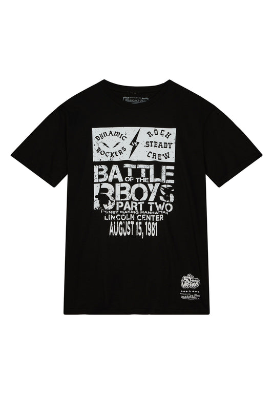 Mitchell & Ness 50th Anniversary of Hip-Hop Battle of the B-Boys Tee black - T-Shirts - Mitchell & Ness - BAWRZ®