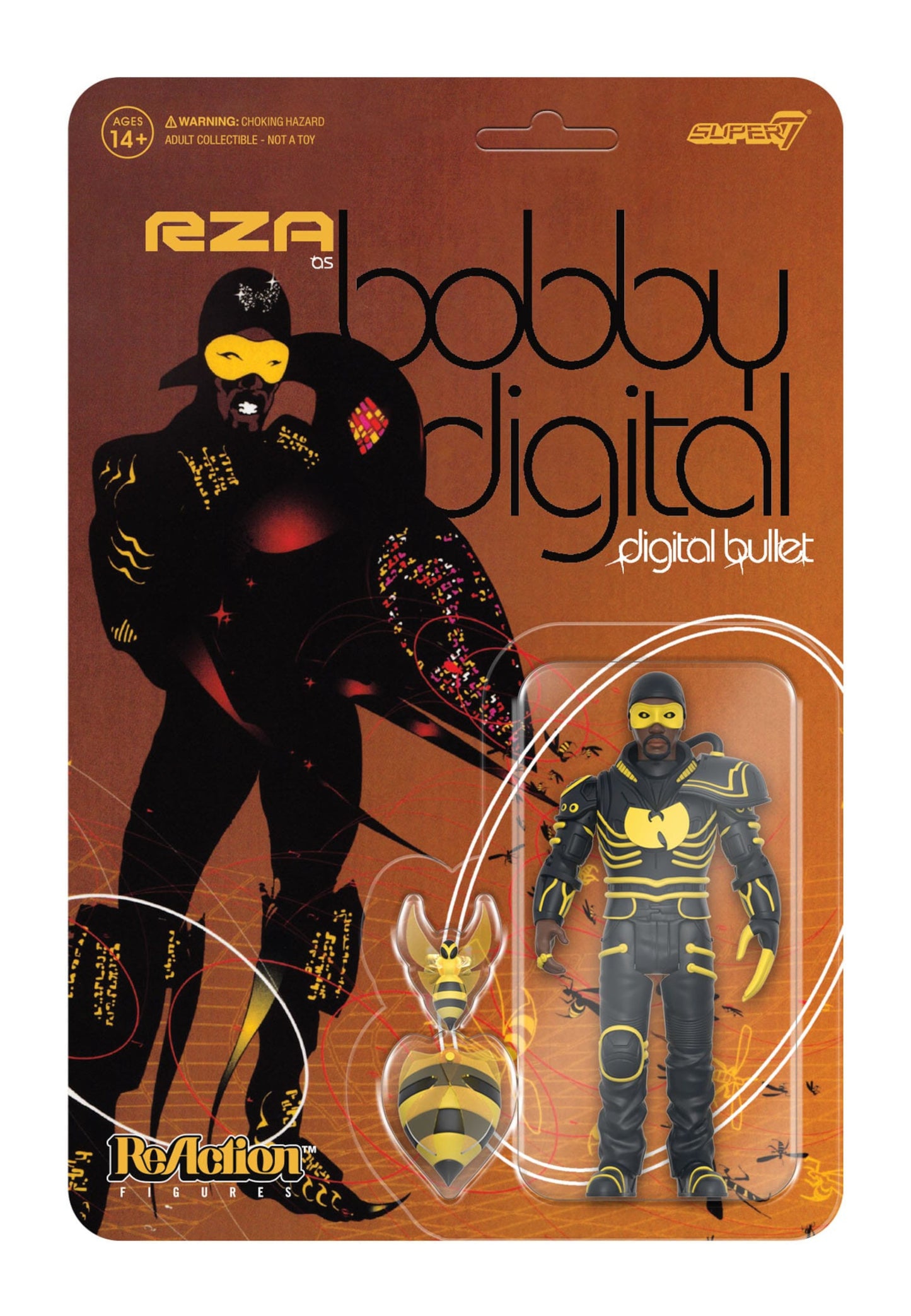 Super7 Bobby Digital ReAction RZA Digital Bullet 10 cm
