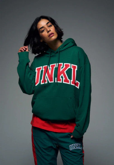 Unkl Drop Out Hoodie green/red