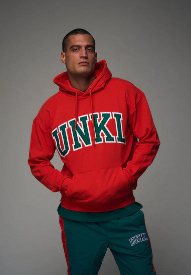 Unkl Drop Out Hoodie red/green