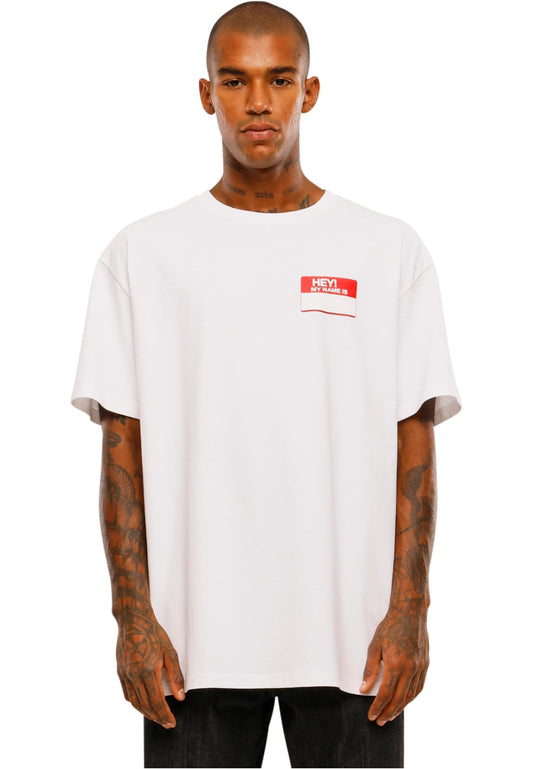 Upscale Studios Hey! My Name Is Oversize T-Shirt white