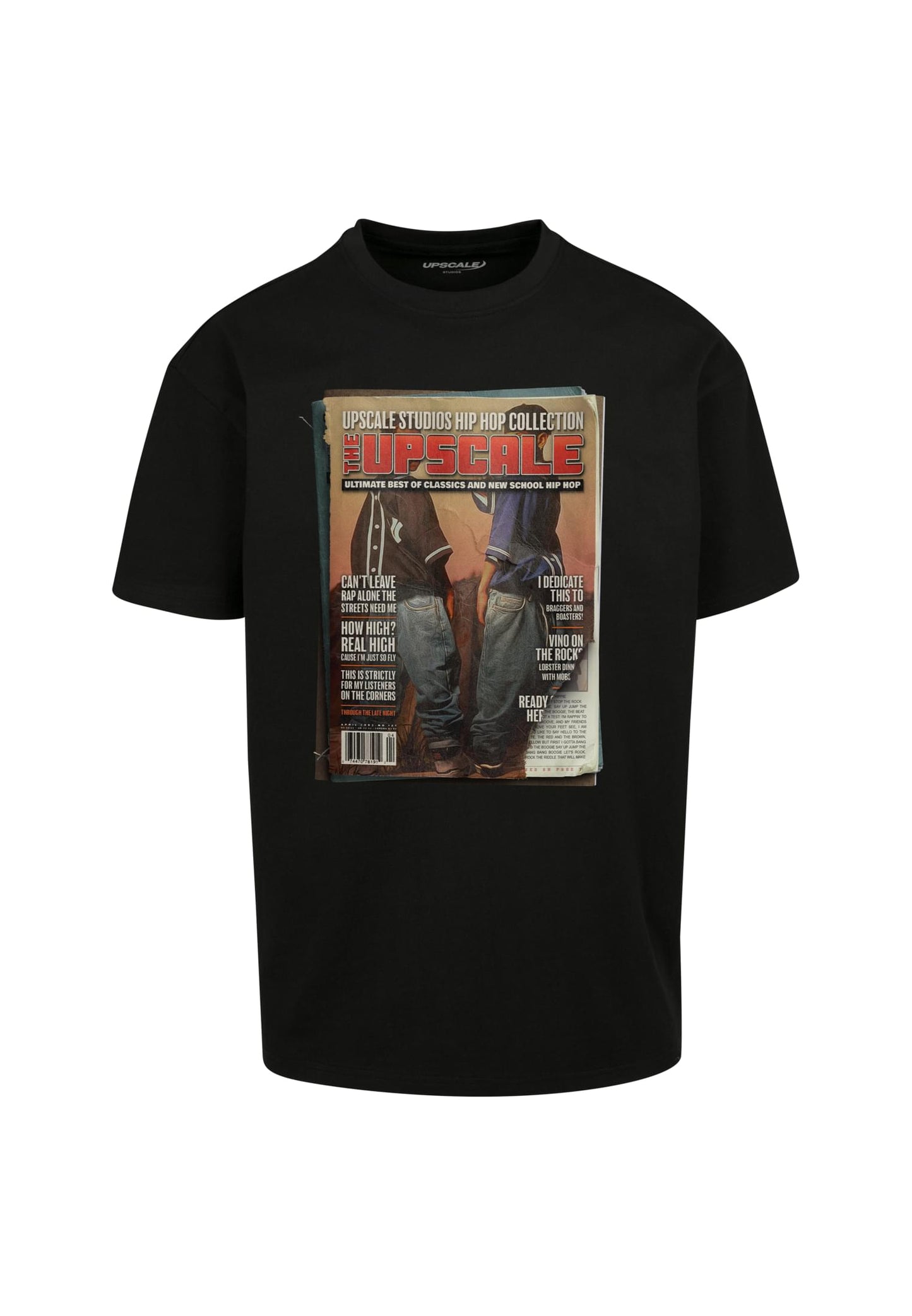 Upscale Studios Magazine Oversize T-Shirt black