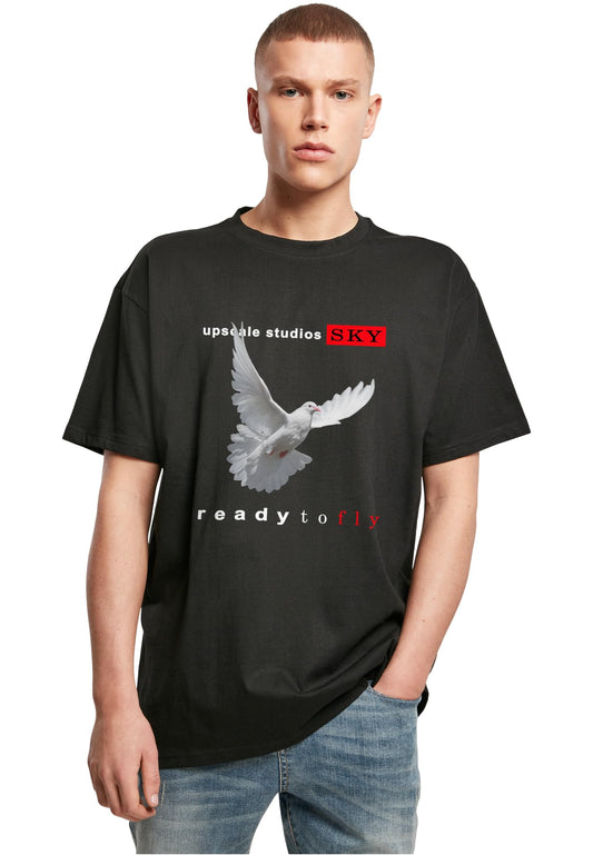 Upscale Studios Ready To Fly Oversize T-Shirt black