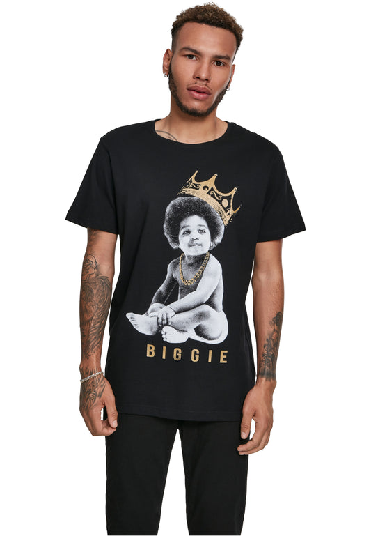 Merchcode Biggie Smalls Crown Child T-Shirt black - T-Shirts - Merchcode - BAWRZ®