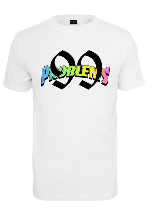 Mister Tee 99 Problems Rainbow T-Shirt white - T-Shirts - Mister Tee - BAWRZ®