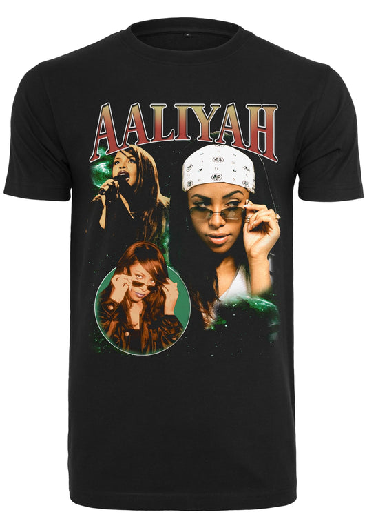 Mister Tee Aaliyah Retro Oversize T-Shirt black - T-Shirts - Mister Tee - BAWRZ®