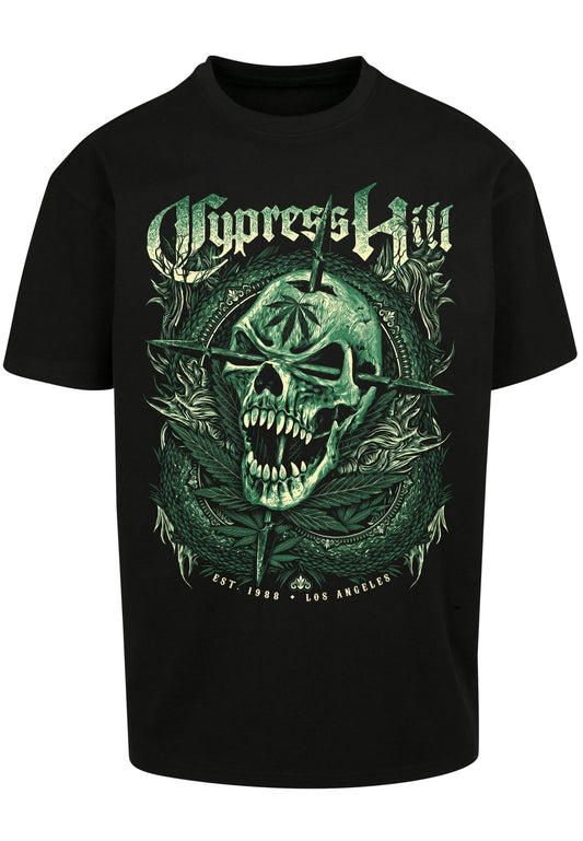 Mister Tee Cypress Hill Skull Face Oversize T-Shirt black - T-Shirts - Mister Tee - BAWRZ®