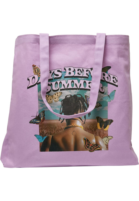 Mister Tee Days Before Summer Oversize Canvas Tote Bag lilac - Bags - Mister Tee - BAWRZ®