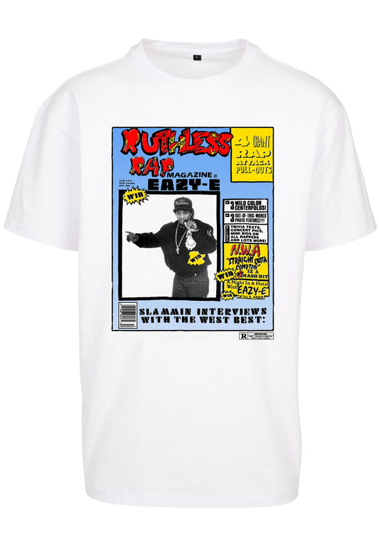 Mister Tee Eazy-E Rap Magazine Oversize T-Shirt white - T-Shirts - Mister Tee - BAWRZ®