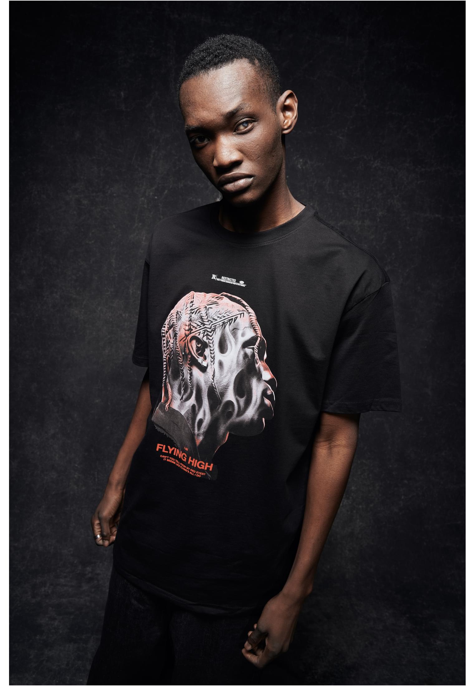 black BAWRZ® Upscale T-Shirt Shop Flying High Studios Oversize im