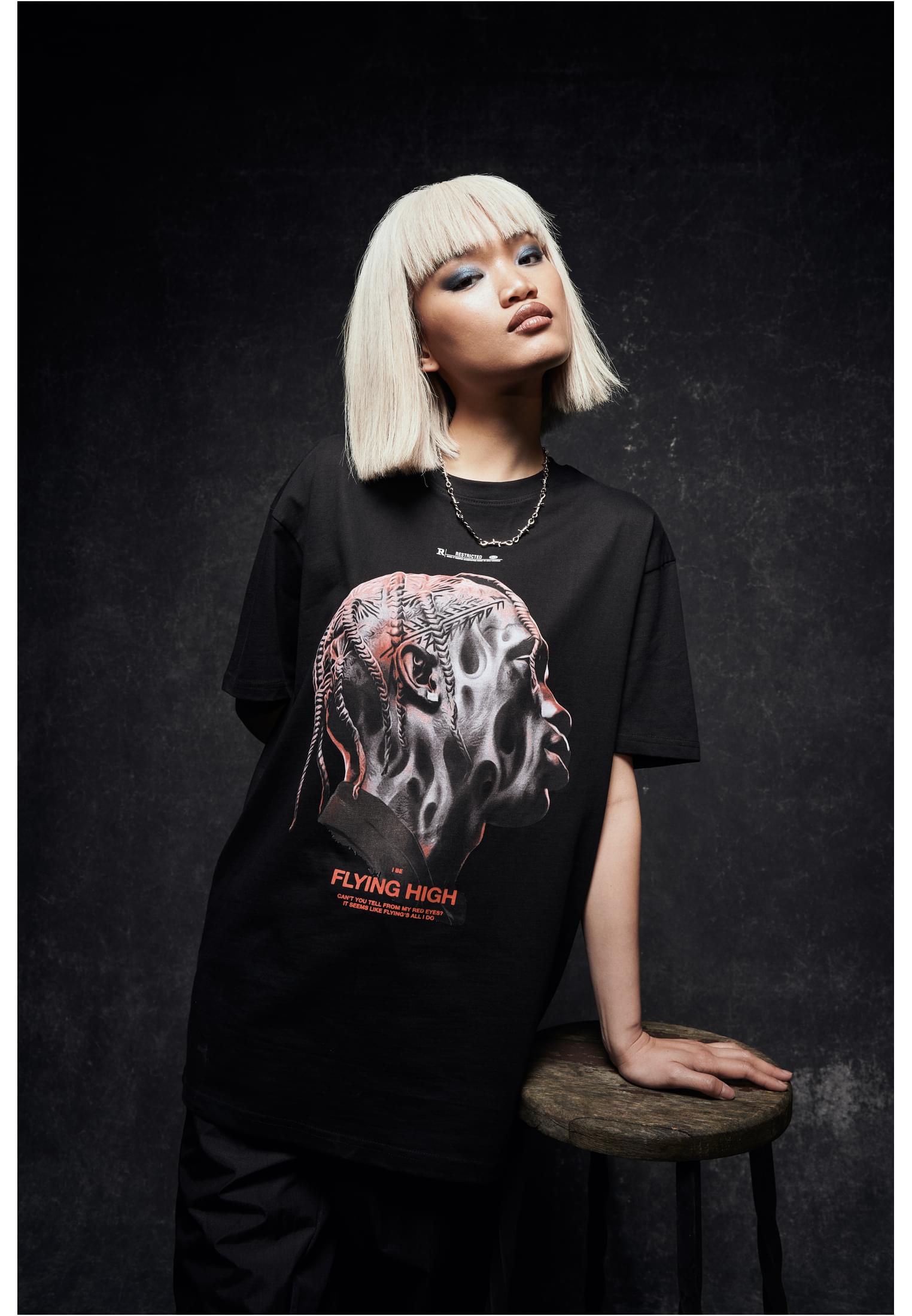 Shop Flying Studios T-Shirt High BAWRZ® black Oversize Upscale im