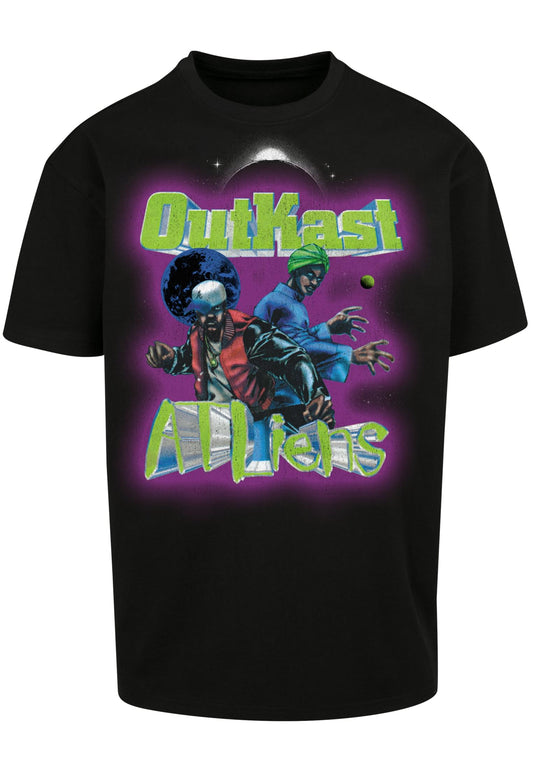 Mister Tee Outkast ATLiens Cover Oversize T-Shirt black - T-Shirts - Mister Tee - BAWRZ®