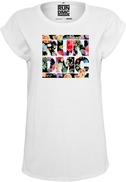 Mister Tee Ladies Run-D.M.C. Floral T-Shirt white - T-Shirts - Mister Tee - BAWRZ®