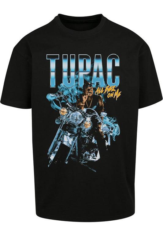 Mister Tee Tupac Shakur All Eyez On Me Anniversary Oversize T-Shirt black - T-Shirts - Mister Tee - BAWRZ®