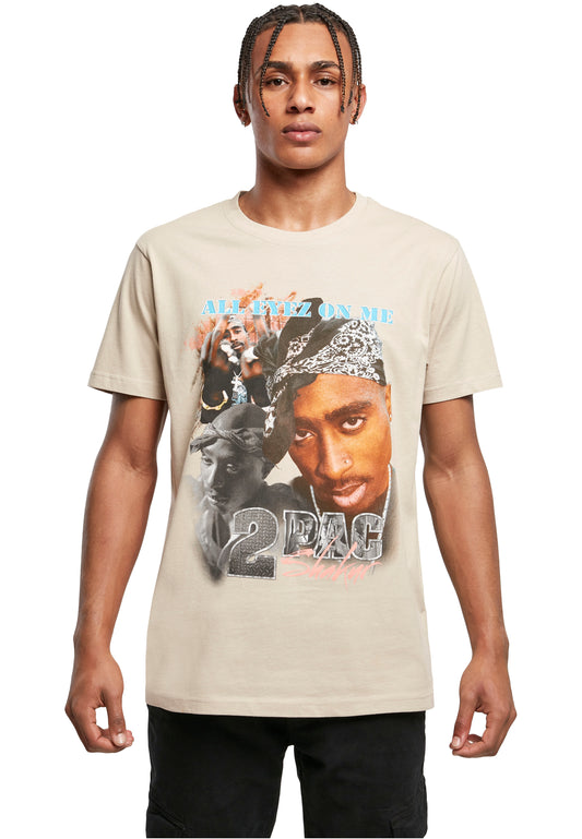Mister Tee Tupac Shakur Retro T-Shirt sand - T-Shirts - Mister Tee - BAWRZ®