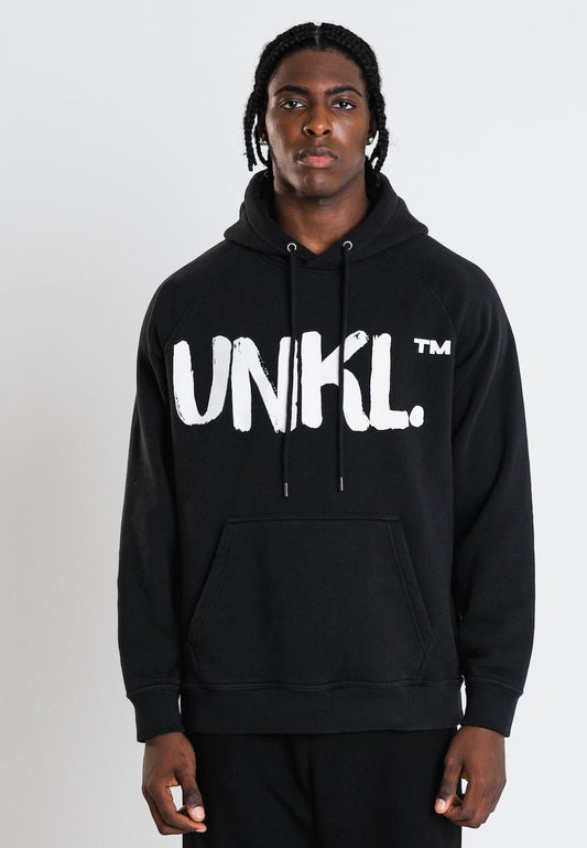 Unkl Classics Signature Plain Hoodie washed black - Hoodies - Unkl. - BAWRZ®