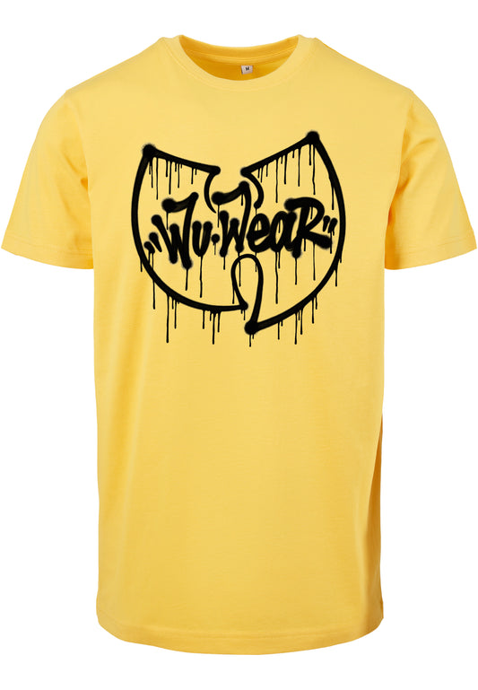Wu Wear Wu-Tang Clan Dripping Logo T-Shirt yellow - T-Shirts - Wu Wear - BAWRZ®